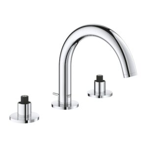 grohe 20072003 atrio 8″ widespread two-handle bathroom faucet s-size, starlight chrome