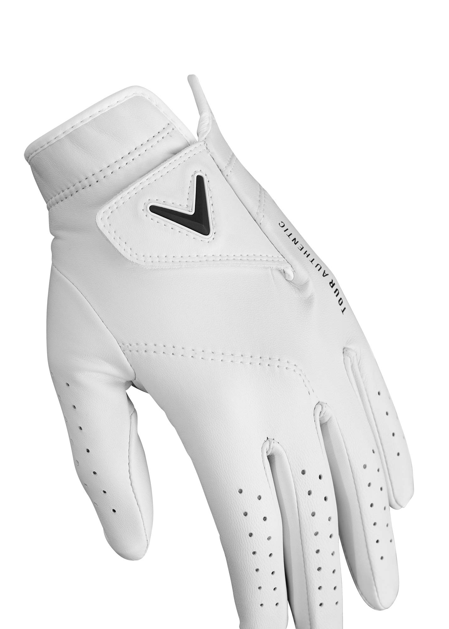 Callaway Golf Tour Authentic Glove (Worn on Right Hand, Ladies, Medium, White 2019)