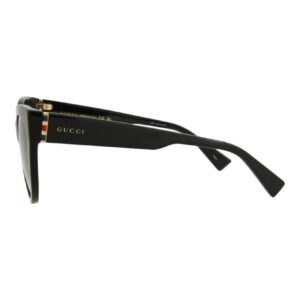 Gucci Cat Eye Sunglasses Black Gold Grey Luxury Eyewear Made In Italy Acetate Frame Designer Fashion for Everyday Luxury