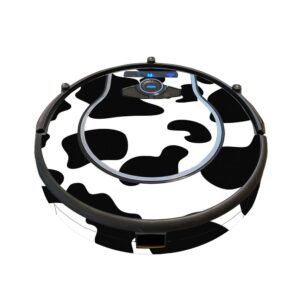 mightyskins skin compatible with shark ion robot 750 vacuum minimal coverage - cow print | protective, durable, and unique vinyl wrap cover | easy to apply, remove | made in the usa