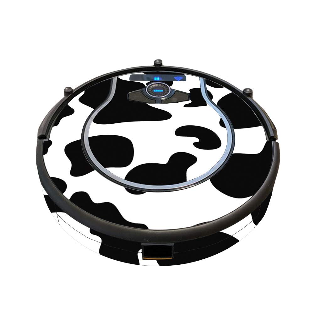 MightySkins Skin Compatible with Shark Ion Robot 750 Vacuum Minimal Coverage - Cow Print | Protective, Durable, and Unique Vinyl wrap Cover | Easy to Apply, Remove | Made in The USA