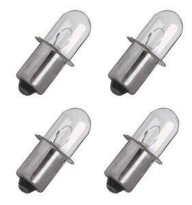 hasmx 18v xenon bulb replacement for porter cable pc180fl pcl180l flashlight work lights 18 volt xenon bulbs (4-pack)