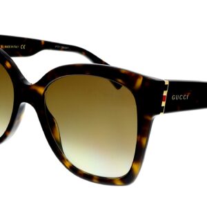 Gucci Brown Shaded Butterfly Ladies Sunglasses GG0459S 002 54