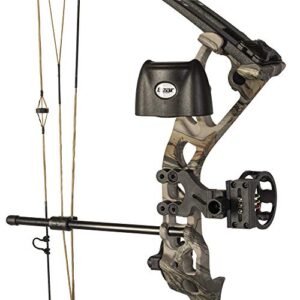 Bear Archery Limitless Dual Cam Compound Bow - includes Quiver, Sight and Rest, God's Country