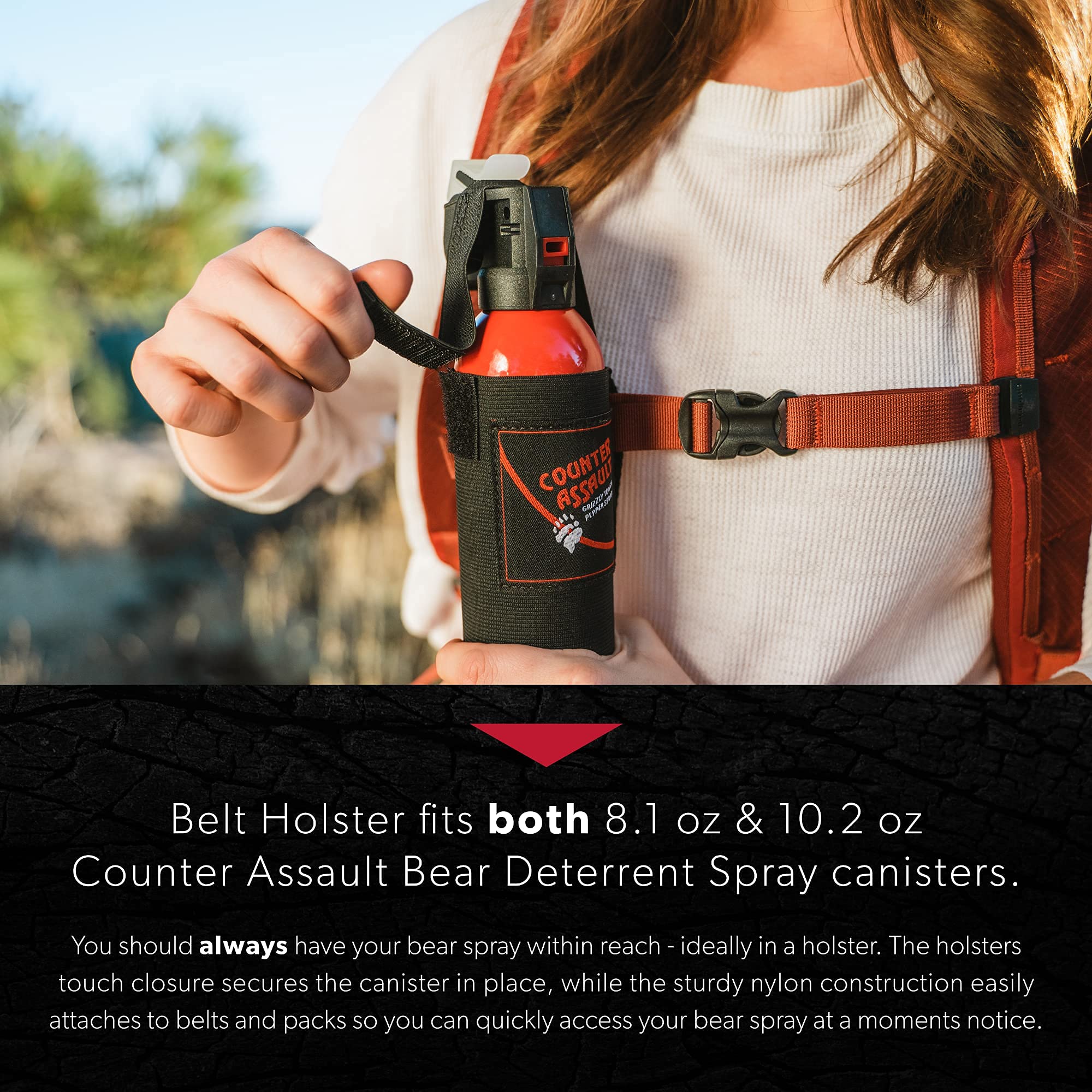 Counter Assault Bear Spray with Holster - 10.2 Oz