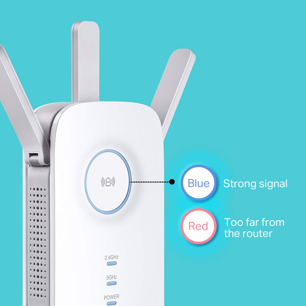 Certified Refurbished Tp-link AC1750 WiFi Range Extender with High Speed Mode and Intelligent Signal Indicator RE450 (Renewed Certified Refurbished)