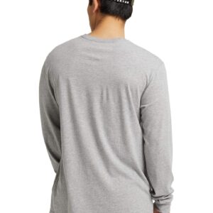 Burton Men's Colfax Long Sleeve T-Shirt, Gray Heather, L