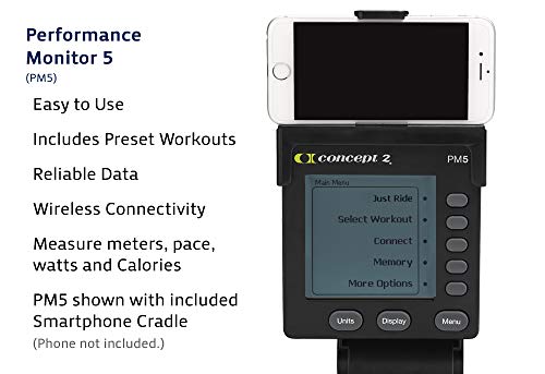 Concept2 BikeErg 2900 Stationary Exercise Bike | PM5 Monitor, Adjustable Air Resistance for Exercise, Conditioning and Strength Training | Commercial and Home Use