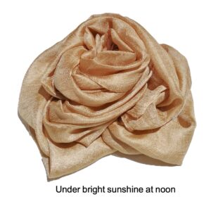 Shanlin Solid Color Silk Feel Long Scarves (Gold)