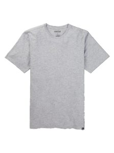 burton men's classic short sleeve t-shirt, gray heather, l