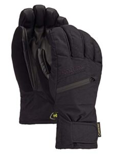 burton mens gore-tex under glove, true black new, large