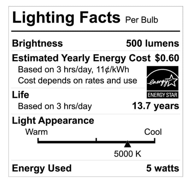 EcoSmart 60-Watt Equivalent B11 Dimmable Energy Star Clear Filament Vintage Style LED Light Bulb Daylight (3-Pack)