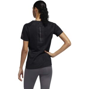 adidas Women's 25/7 Tee Rise Up N Run Black Medium