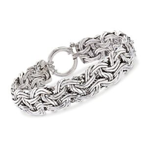 ross-simons sterling silver byzantine bracelet. 8 inches