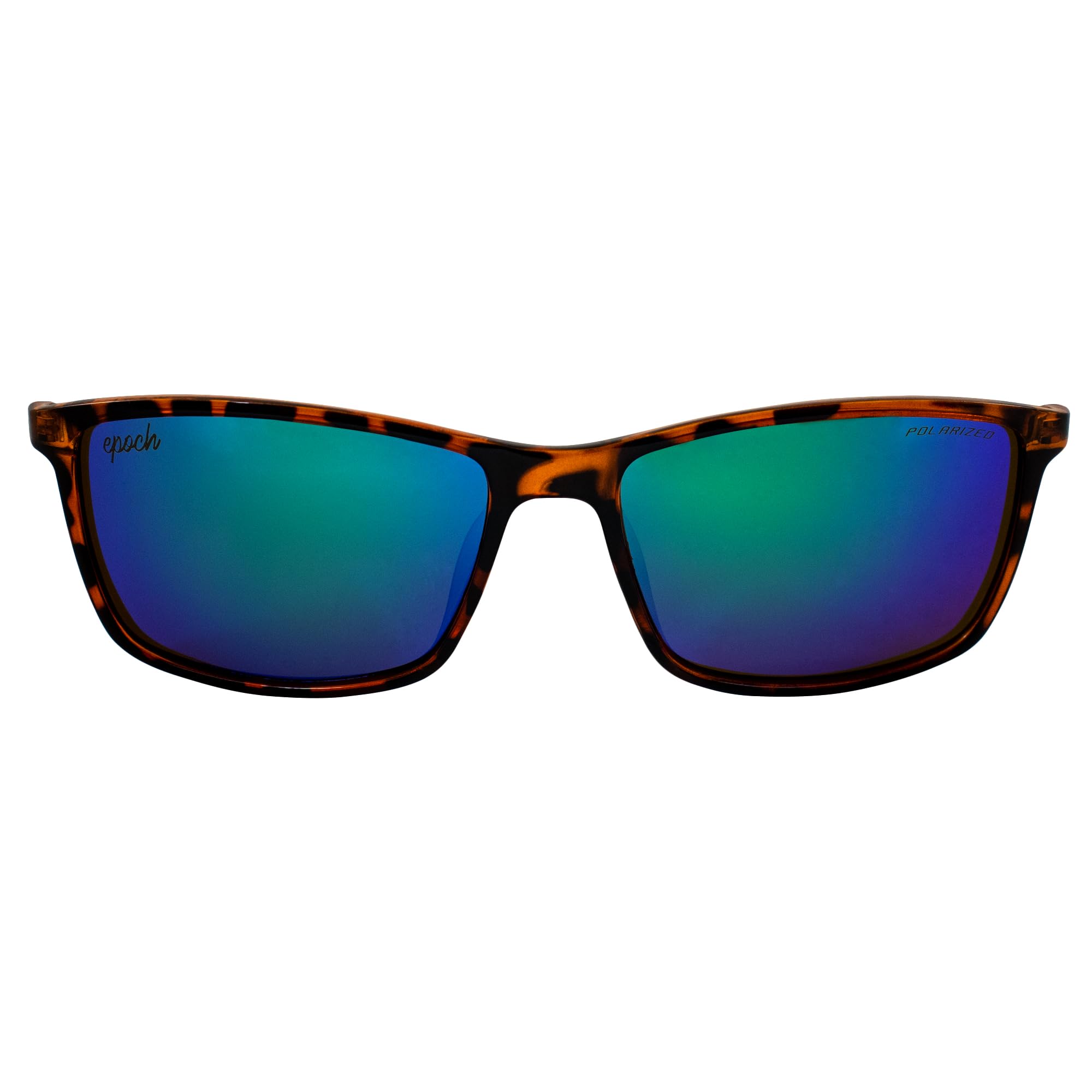 Epoch Eyewear Murphy Golf Sport Sunglasses 2 Pair Tortoise w/Polarized Green Mirror & Black w/Polarized Blue Mirror Lens