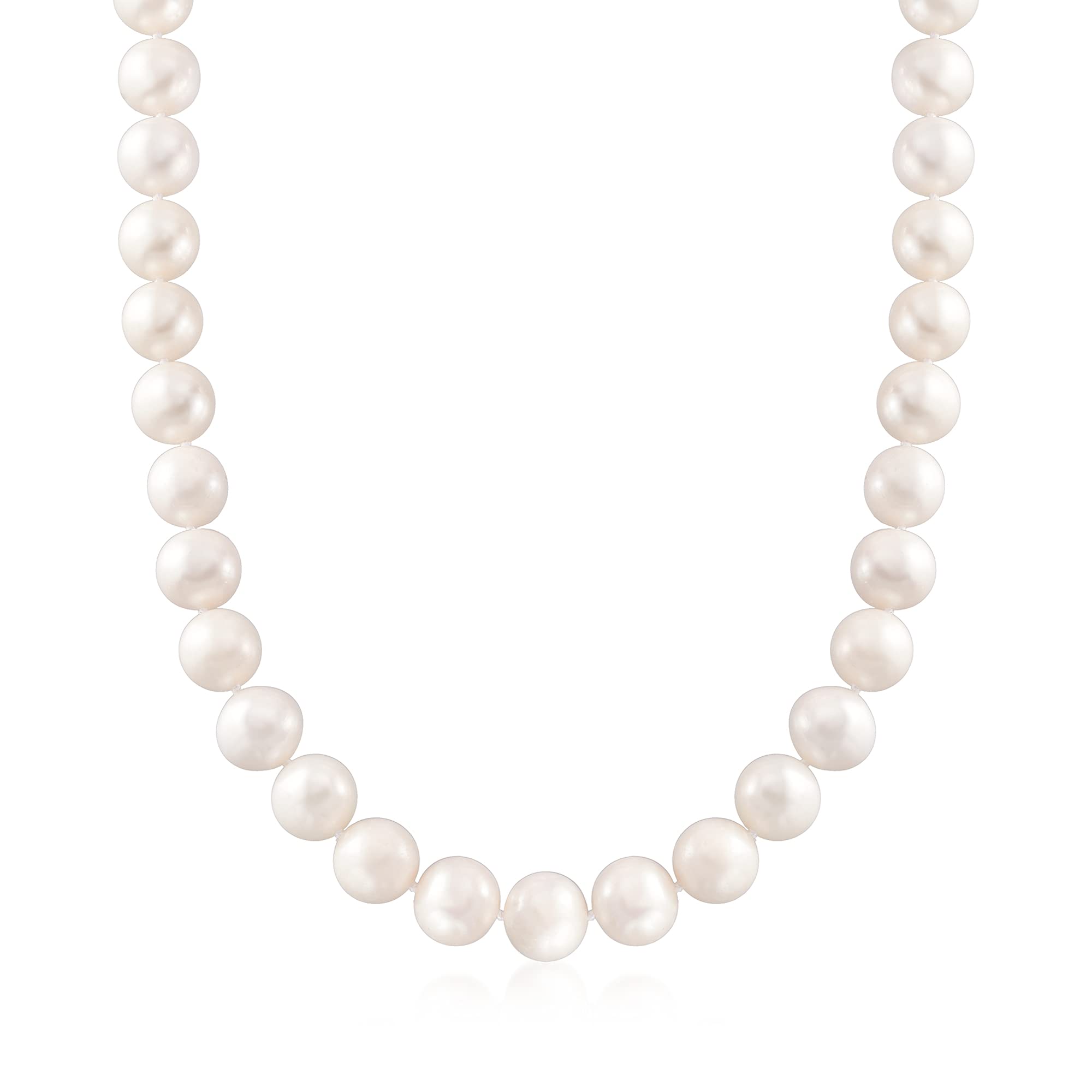 Ross-Simons 11-12mm Cultured Pearl Necklace With 14kt Yellow Gold. 18 inches