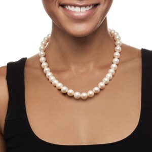 Ross-Simons 11-12mm Cultured Pearl Necklace With 14kt Yellow Gold. 18 inches