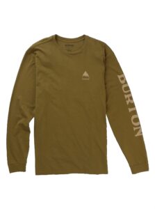 burton mens elite long sleeve, martini olive, large