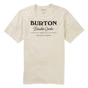 Burton Mens Durable Goods Short Sleeve Tee, Stout White New, Large