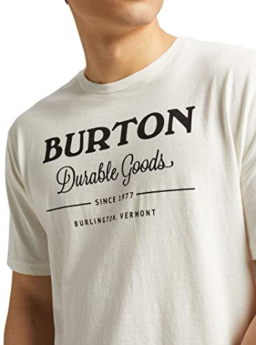 Burton Mens Durable Goods Short Sleeve Tee, Stout White New, Large