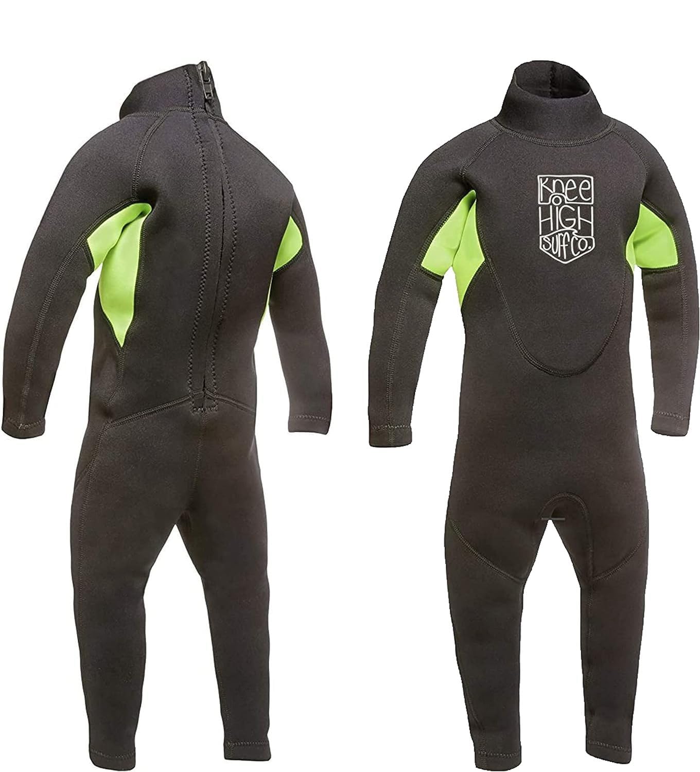 Knee High Surf Co. Kids Wetsuit Full Suit for Infant Toddler and Baby (Small-3mm)