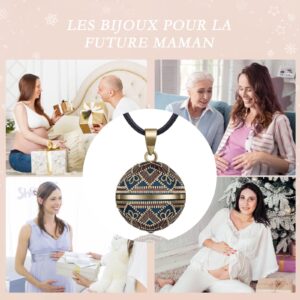 EUDORA Harmony Necklace Pregnancy Silver Plated Angel Chime Caller Mexico Bola Ball Music Prayer Pregnancy Bell Gift for Mother Wife