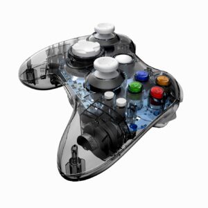 PAWHITS Wireless Controller compatible with Xbox 360 Double Motor Vibration Wireless Gamepad Gaming Joypad, Black