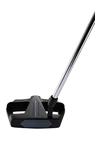 Aspire XD1 Men's Complete Golf Clubs Package Set Includes Titanium Driver, S.S. Fairway, S.S. Hybrid, S.S. 6-PW Irons, Putter, Bag, 3 H/C's Right Hand - Blue - Choose Size! (Regular Size, Right Hand)