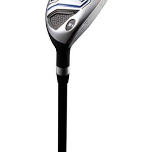 Aspire XD1 Men's Complete Golf Clubs Package Set Includes Titanium Driver, S.S. Fairway, S.S. Hybrid, S.S. 6-PW Irons, Putter, Bag, 3 H/C's Right Hand - Blue - Choose Size! (Regular Size, Right Hand)