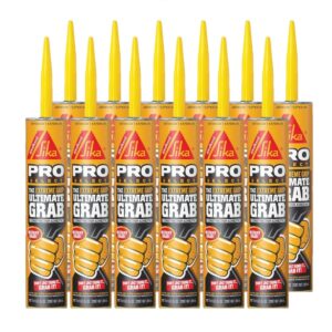 sika corporation 476098 10.1 oz gray sikabond extreme grip ultimate grab construction adhesive12