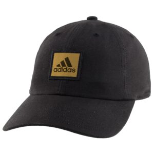 adidas men's ultimate plus ii cap, black/gold metallic, one size