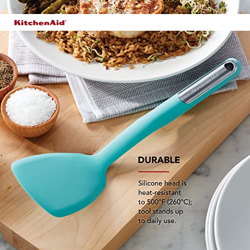 KitchenAid Short Turner, 12 inches, Aqua