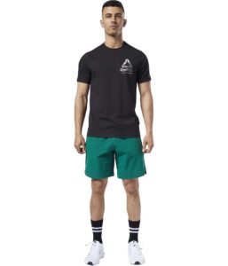 reebok one series epic short, green, medium