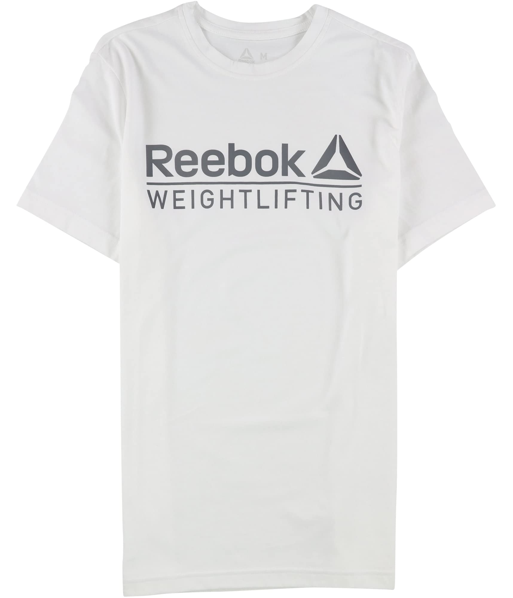 Reebok Weightlifting Graphic Short Sleeve Tee, White, Medium