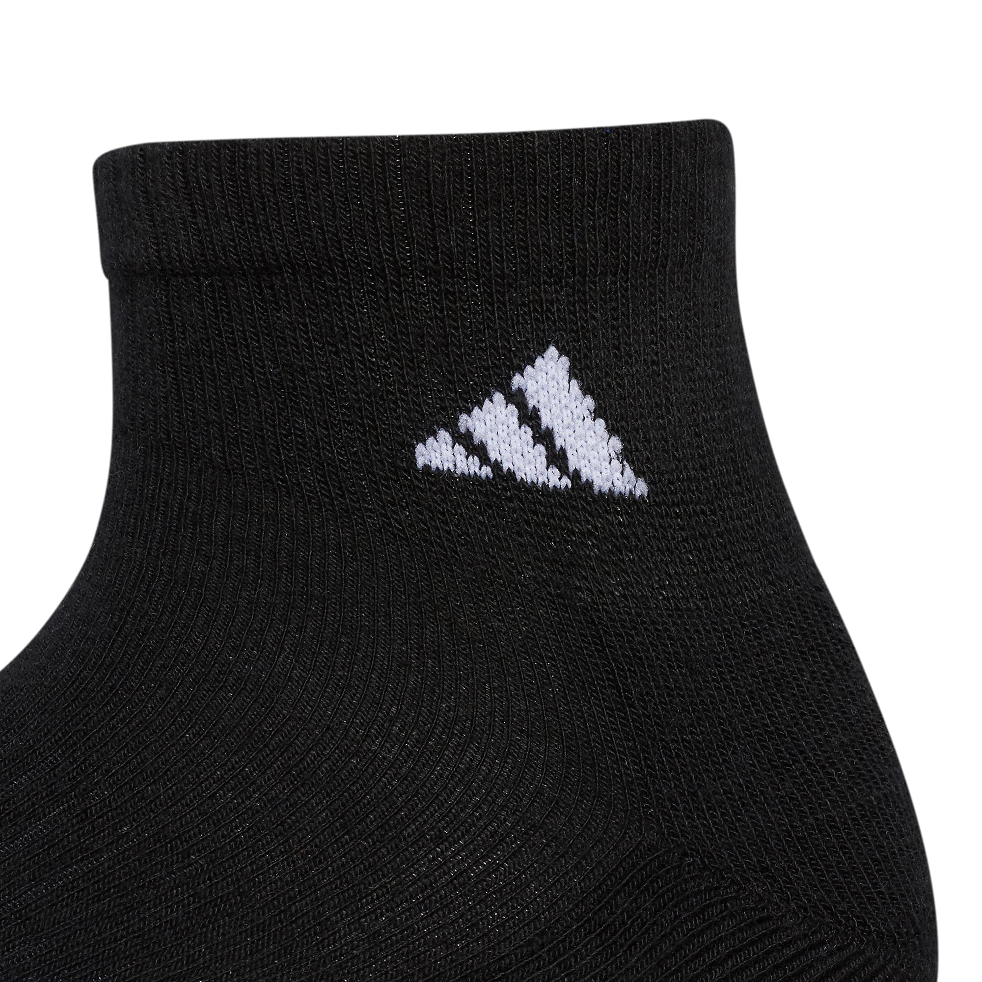 adidas Men's Cushioned Quarter Socks (3-Pair), Black/White/Onix Grey, Large