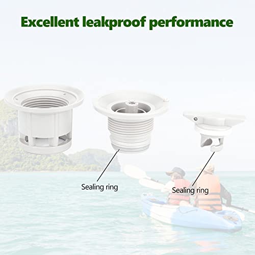 Boat Air Valve, PVC Air Gas Valve Cover Boat Valve Replacement for Inflatable Boat Dinghy Kayak Canoe River Raft Inflatable Paddle Board Air Valve