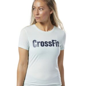 Reebok Crossfit Forging Elite Fitness Speedwick Tee, Emerald Ice, X-Small