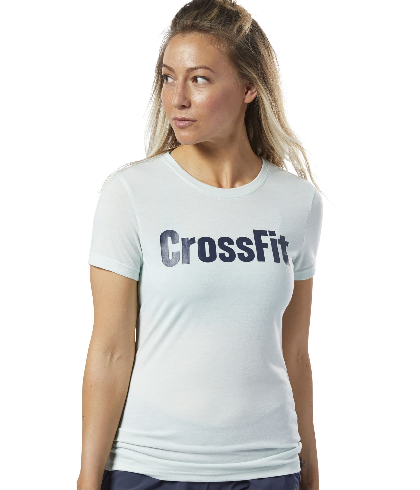 Reebok Crossfit Forging Elite Fitness Speedwick Tee, Emerald Ice, X-Small