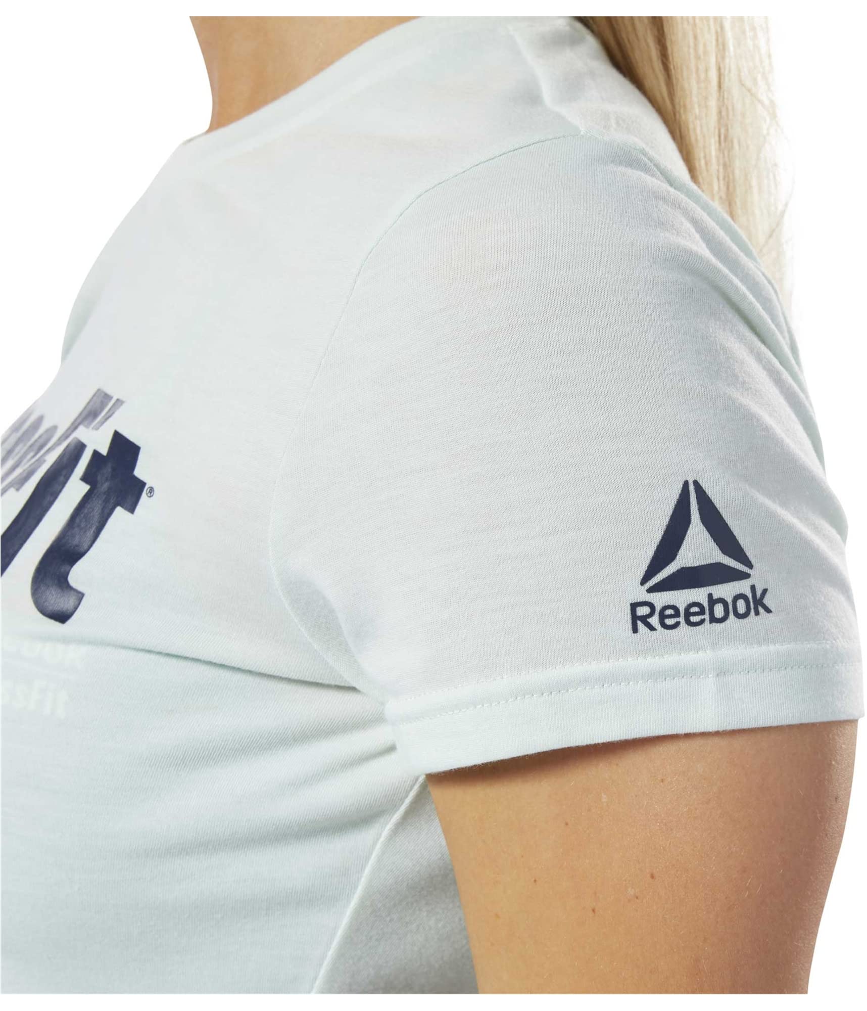 Reebok Crossfit Forging Elite Fitness Speedwick Tee, Emerald Ice, X-Small