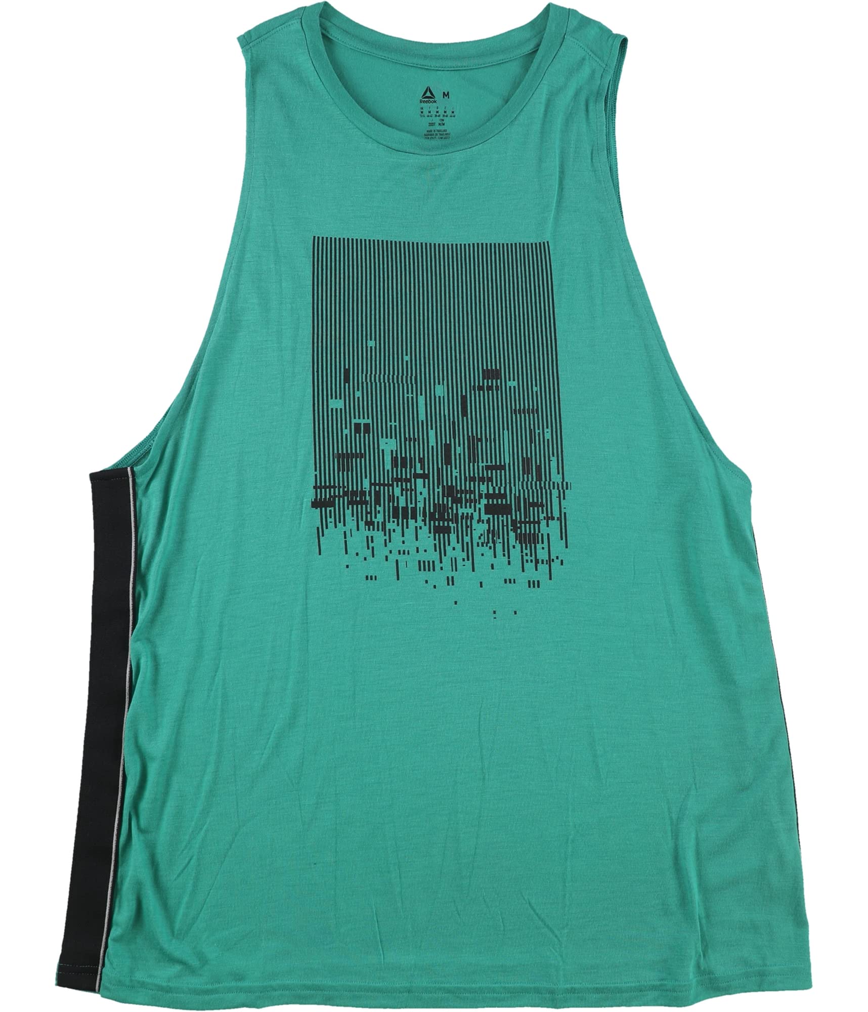 Reebok Graphic Muscle Tank, Emerald, Medium