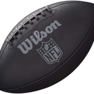 WILSON Soccer Unisex-Youth NFL Junior Size Football, Black, Uni, 1 pcs