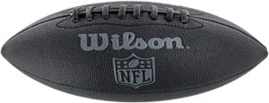 wilson soccer unisex-youth nfl junior size football, black, uni, 1 pcs