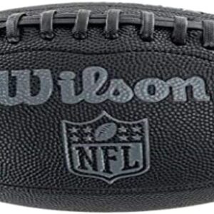 WILSON Soccer Unisex-Youth NFL Junior Size Football, Black, Uni, 1 pcs