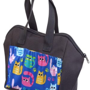 ABS Novelties Cats Pattern 6 Pocket Tote