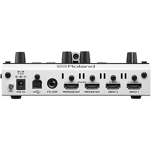 Roland V-02HD PAC2 Micro Video Switcher Mixer Bundle with BOSS FS-6 Dual Footswitch, 2 HDMI Cables & 1/4-inch TS Phone Cable