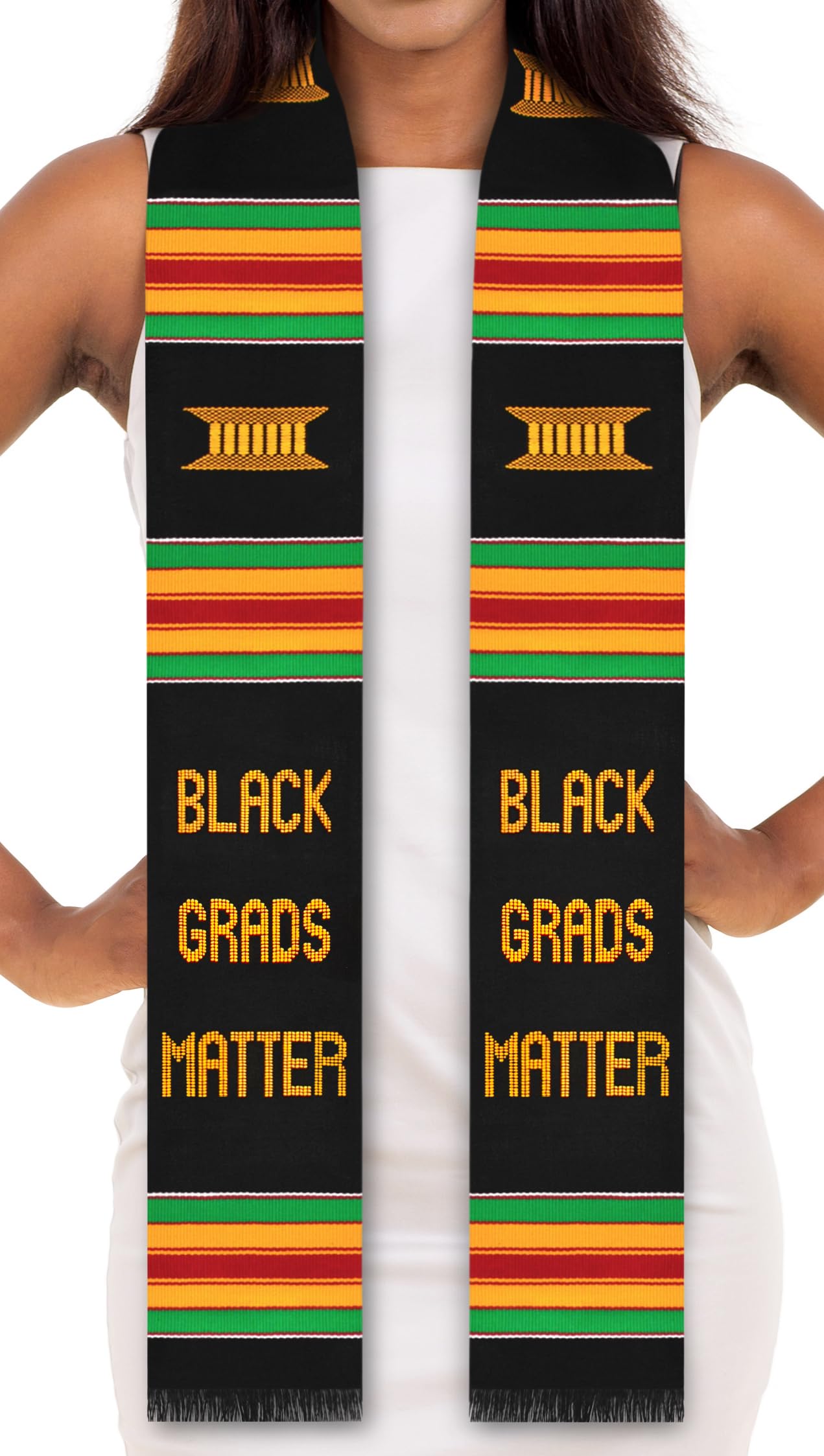 ADVANSYNC Black Grads Matter Kente Stole (BGM No Year)