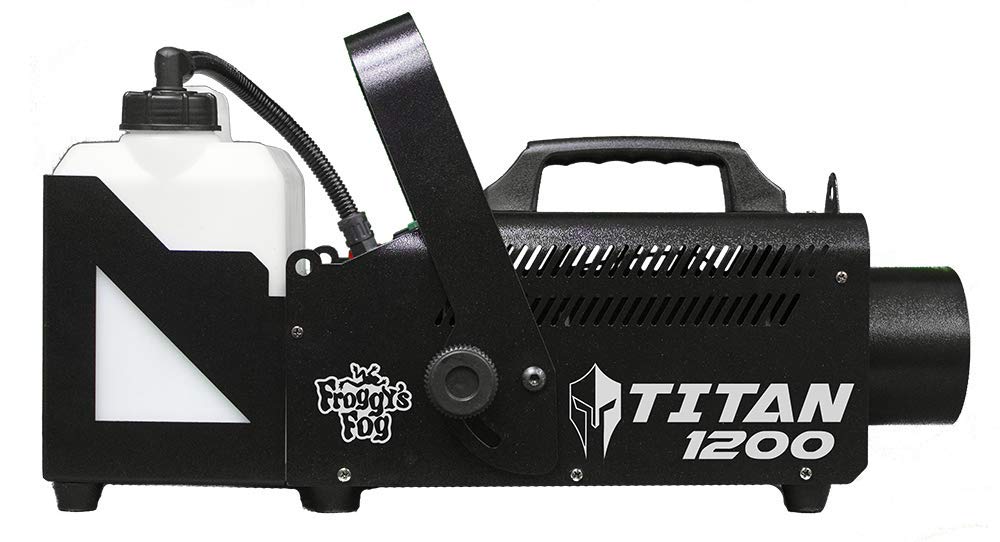 Froggy's Fog Titan 1200 Fog Machine, High Output Indoor Fogger Machine with 20,000 CFM and Low Fluid Sensor