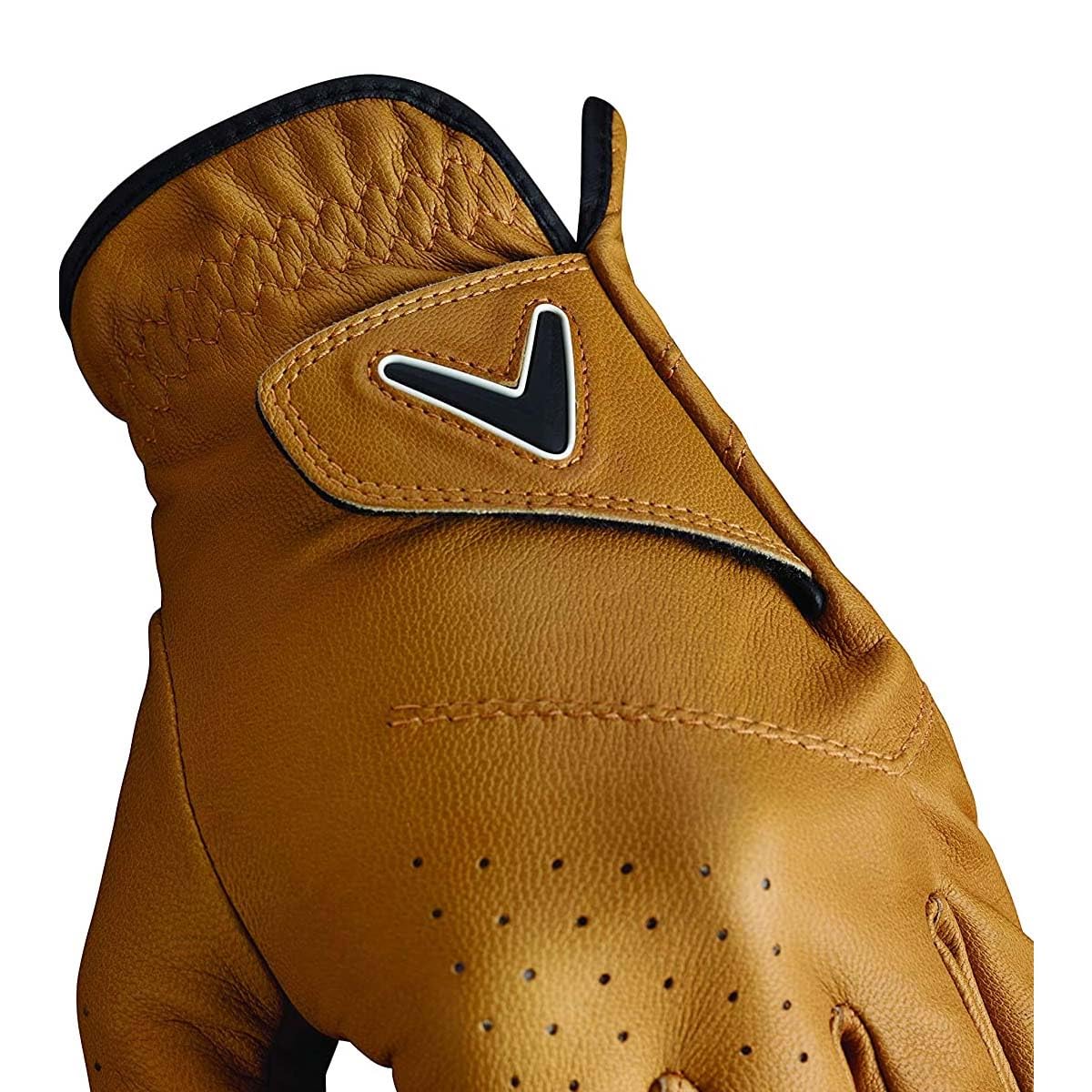 Callaway Golf Opti Color Glove (Worn on Left Hand, Standard, Large, Tan)