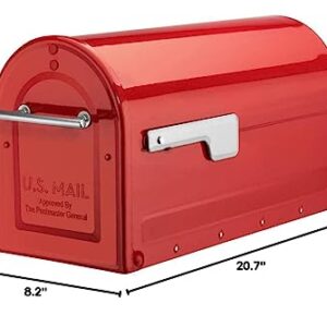 Architectural Mailboxes 7900-7R-SR Boulder Mailbox, Red