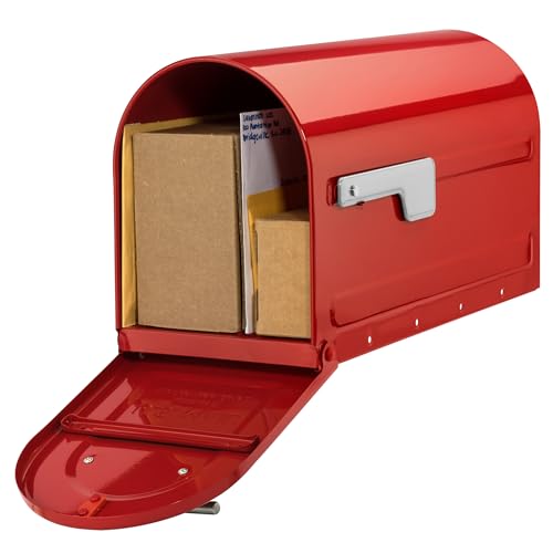 Architectural Mailboxes 7900-7R-SR Boulder Mailbox, Red